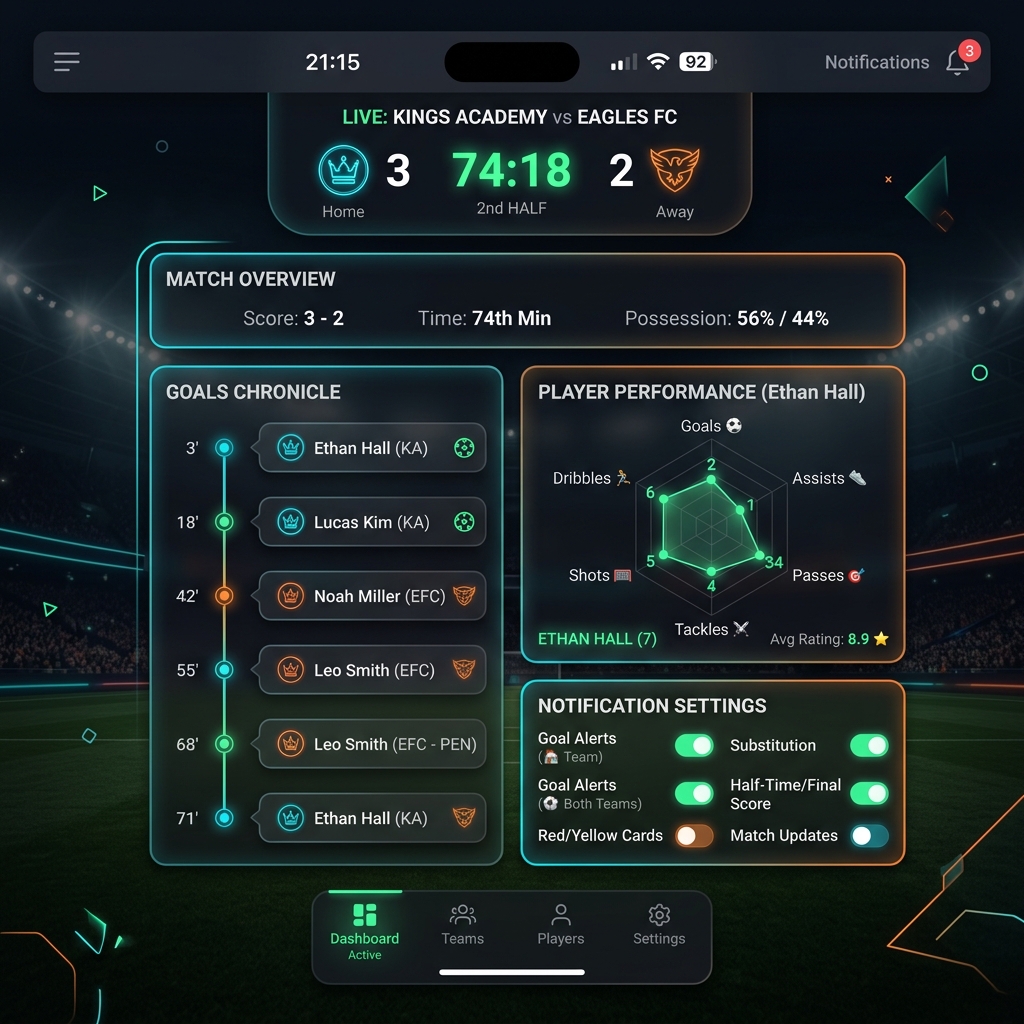 App LuduSport en un teléfono